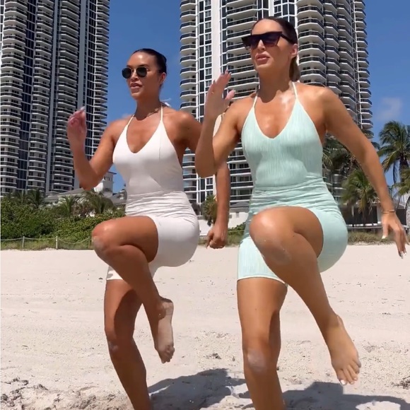 Mint zebra jumpsuit 2x plus size - Picture 7 of 7